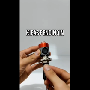 Lampu Utama LED H4 - Lampu depan tipe Laser + Kipas Pendingin - Lampu utama Motor