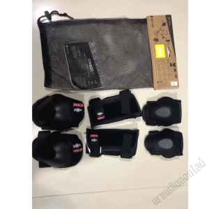 Oxelo ชุดสนับป้องกัน 6ชิ้น สำหรับเด็กอายุ 3 -15 ปี สนับเข่า สนับศอก สนับข้อมือ สำหรับสกู๊ตเตอร์ โรลเลอร์สเก็ต สเก็ตบอร์ด