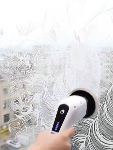 KEVE แปรงทำความสะอาดไฟฟ้า แปรงขัดห้องน้ำ แปรงขัดห้องน้ำ รวมหัวแปรง 9 หัว จอแสดงผล LED ปรับความยาวและมุมได้