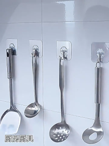 ตะขอแขวนผนัง ตะขอแขวนติดผนัง ตะขอติดผนัง ที่แขวนของ ตะขอเอนกประสงค์ แผ่นกาวสองหน้า แขวนติดผนัง ﻿