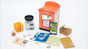 ĐỒ CHƠI HỘP THƯ BƯU ĐIỆN UMU BẰNG GỖ - BỘ NHẬP VAI NGHỀ NGHIỆP CHO BÉ