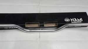 H45 แฮนด์อ้วน รถมอเตอร์ไซต์ 28มิล สีเงิน ทรงกลาง