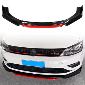 4PCS/Set Universal Car Front Bumper Lip Body Kit Splitter Spoiler Diffuser Protector Chin Body Set