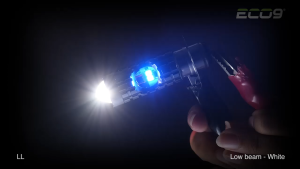Lampu LED Motor Laser H6 9NINE ECO9 LL PUTIH KUNING / PUTIH PUTIH 10 WATT SENJA BIRU MERAH