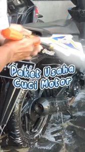 Paket Power Sprayer Cuci Motor Mobil Steam Engine Bensin 6.5HP OSSEL - GX200 TESLA