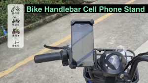【🔥SG SELLER🔥】RICHMENTGADGET Motorcycle Phone Mount Bike Phone Holder for Bicycle Newest Security Clamp - One Hand Operation Handlebar Phone Mount Bike Bicycle Holder Motorcycle for ATV Scooter for iPhone Samsung Cellphone More 4.7"- 7.2" Cell Phone