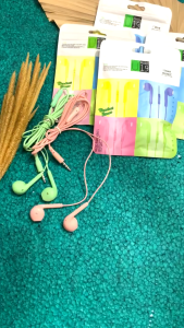 HEADSET / HANDSFREE U19 MACARON / MACARON MATE COLOR HIFI EXTRA BASS PLASTIK KLIP