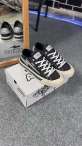 AWDS 36-43 Flash Step Walk Bright Black Reflektif Low Sepatu Sneakers Pria Wanita Bnib Sepatu Bisa Nyala Keren