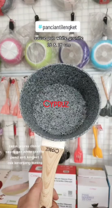 Cypruz White Granite Sauce Pan / Panci Susu Tebal Anti Lengket 16/18CM - SN-0290 16CM