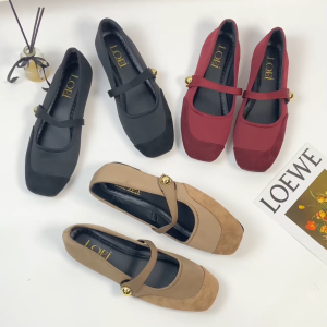 LOEI Stevy Sepatu Tali Wanita Kerja Murah Flatshoes Fashion Mules Kekinian 0106