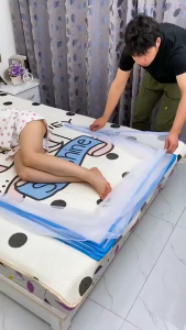 Mùng màn chụp tự bung người lớn Kiều Phi - gấp gọn tiện dụng chống muỗi gia đình ngủ không khoan tường