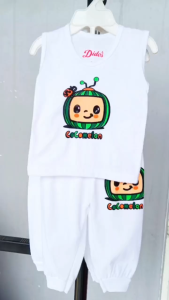 3 Pairs Didos Terno Sando Pajama for Boys Infant/Newborn Clothing Set Pure Cotton Cute Characters 0 to 3 months