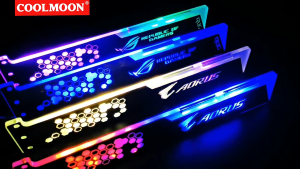 3Pin 5VARGB GPU Holder 28cm AORUS ROG MSI แผ่นค้ำการ์ดจออะคริลิค หัวเสียบ 3Pin 5VARG