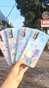 Case Hologram Fashion ( BUNGA ) INFINIX SMART 8 HOT 40i SMART 8 PRO HOT 9 PLAY NOTE 30 4G HOT 30i HOT 40 PRO SPARK GO 20 20C 20 PRO Casing Hologram Aurora DUNIA JAYA ACC