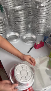 ถาดฟอยล์อลูมิเนียม สำหรับหม้อทอดไร้น้ำมัน กันน้ำ ทนความร้อนสูง ไม่ไหม้ ไม่แตกง่าย