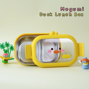 Youware - Megumi Character Duck Lunch Box / Kotak Bekal Makanan Stainless Karakter Bebek / Wadah Makan Siang Anak / Food Storage /