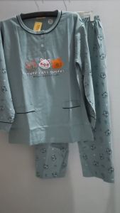 Baju Tidur PP Jumbo Tessa ( Lengan Panjang Celana Panjang Jumbo )