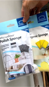 [HCM]Set 2 Miếng rửa chén Lock&Lock Microfiber chùi rửa đa năng WEL028Y WEL029GY