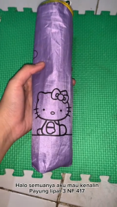 Payung Lipat Motif HELLO KITTY Kuat Kokoh Anti UV Nagoya NF-417