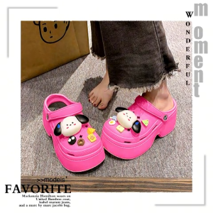 QXshop พร้อมส่ง โกดังไทย รองเท้าแตะหัวโตแฟชั่นสุดฮิต มีตัวการ์ตูนติดแถมให้ด้วยน๊า เซ็ตนี้บอกเลยว่าน่ารัก และคุ้มม๊าก มีให้เลือกถึง 5 สี สวย คุ้มขนาดนี้ รออะไร สั่งเลยยย