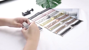 [MY] Premium Business Stainless Steel Replacement Band Metal Strap with Folding Clasp for iWatch