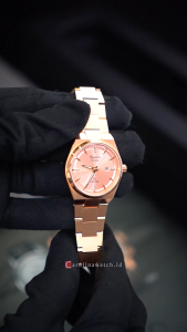 Jam Tangan Wanita Alexandre Christie Classic AC 8697 LDBRGPN Pink Dial Rosegold Stainless Steel Strap