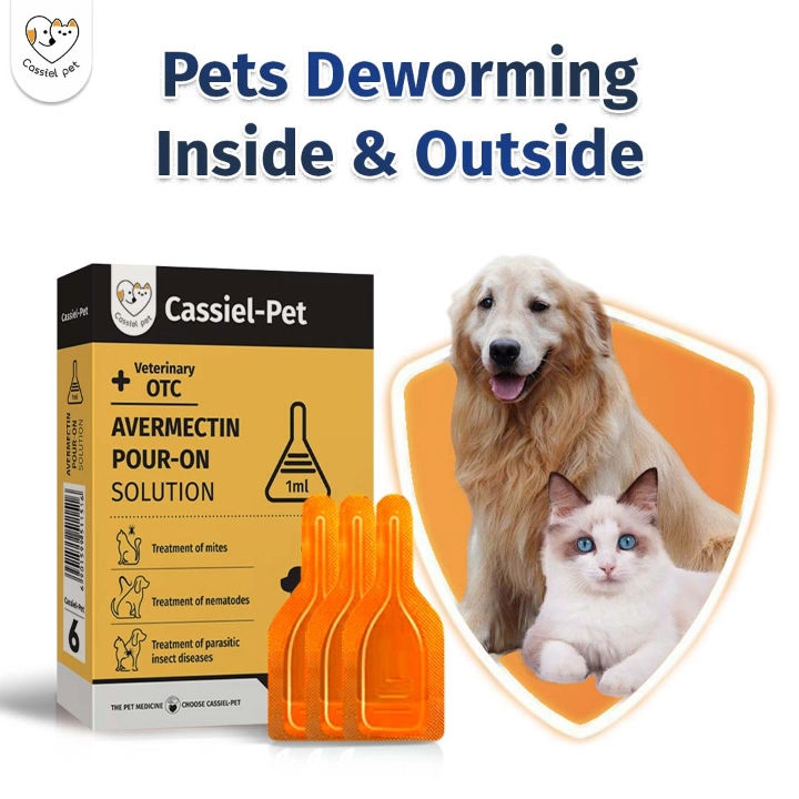 Cassiel Pet Dog And Cat Tick And Flea Killer Treatment Pour On Solution ...