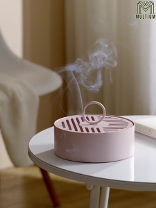 Japanese Mosquito Coil Holder Black- Repellent Bite Itch Relief Outdoor and Indoor Coil Holder Incense Burner Retro Portable Metal Home Camping and Hiking Insect Repellent Citronella