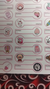 stiker budgeting isi 72 pcs stiker lucu stiker label stiker cutting kromo