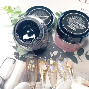 ROHWXY เจลแกะสลักคริสตัล Crystal carved gel พีวีซีซอฟเจล SOLID สําหรับตกแต่งเล็บ 8ML