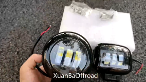 6D Lens 5 Inch Round Square Led Work Light 12V For Car 4WD ATV SUV UTV Trucks 4x4 Offroad Motorcycle Auto Working Driving Lights