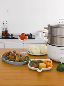 Joyoung DZ50F-GZ173 Household Electric Steamer Frying Pan Integrated Non-stick Cooking Electric Hot Pot Steaming and Cooking Integrated Rice Cooker