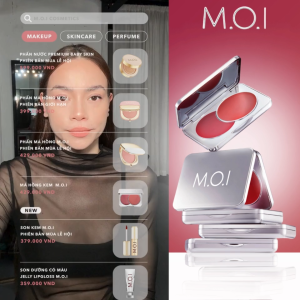 Tặng Bông Mút - Phấn Má Hồng Kem 2 Màu M.O.I Dual Cream Blusher (8g) - Mỹ Phẩm Hồ Ngọc Hà Chính Hãng