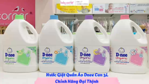 [Chính hãng Đại Thịnh] Nước Giặt Xả 2in1 Nước Giặt Quần Áo Dnee Cho Bé 0M+ Can 2.6L Can 3L và Túi 3.6L