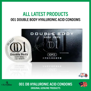 Double Body 001 Ultra-Thin Condoms with Hyaluronic Acid Lube Multi-Pack (10pcs)