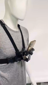 SnowHu Chest Harness Belt Strap 6 in 1 untuk GoPro & Smartphone - GP60 - Hitam
