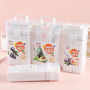 SPIDOL WARNA SISWA SEKOLAH DASAR BERKEPALA DUA: Set Spidol Universal Berkepala Dua Hadiah Ultah Anak