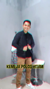 Kemeja Hitam Putih Lengan Panjang Polosan Formal Untuk Kerja Kantor Casual Pria