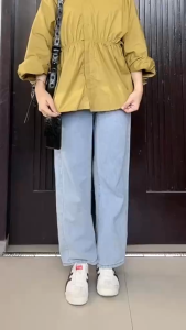 AIKO SHIRT BLOUSE / KEMEJA KERUT DEPAN / KEMEJA WANITA