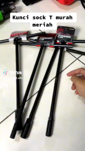 Kunci Sock T Hitam 4 Pcs 8mm 10mm 12mm14mm / Kunci sock T Hitam Kuat Dan Berkualitas Isi 4 Pcs Kualitas Setara Dengan Tekiro