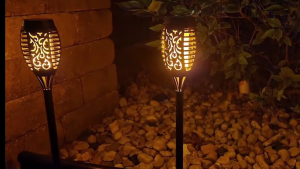 Outdoor Solar Lights Solar Powered Torch Lights With Flickering Flame For Garden Decoration Solar Powered Garden Lights Waterproof Solar Powered Outdoor Lights For Outdoor Patio Pathway Yard Decoration