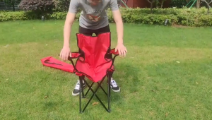 UPGRADED Foldable Camping Picnic Beach Chair with Arm Rest / Foldable Stool / Lightweight Durable / Carrying Bag