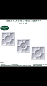 Mika Nasi Sekat 7 Alas Piring Alas Nasi Tumpeng Alas Mika (Isi 50 Pcs-MP207)