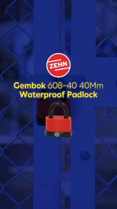 Zehn Gembok 608-40 40Mm Waterproof Padlock