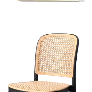 Homelife Rattan Chair Furniture Dining Chairs Plastic Chair Thickened Backrest Restaurant Dining Chair