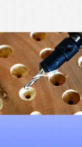 แบบมีเทเปอร์ในตัว ดอกเจาะผายหัว ซ่อนหัวสกรู น็อต ดอกสว่าน เจาะผายหัว คว้านรู ดอกสว่านเจาะหัวหกเหลี่ยมสำหรับงานไม้ พร้อมดอกสว่าน 5 ชิ้น ขนาด 5-12 mm