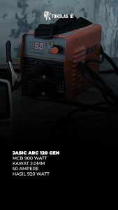 Mesin Travo Trafo Las MMA Stick Inverter Welding Jasic ARC 120 GEN Ampre 900 Watt Genset Generator
