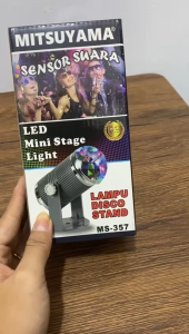 Lampu Disco Sensor Suara + Stand Mitsuyama MS-357
