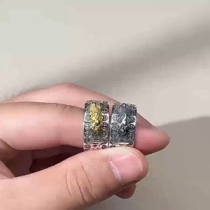 Cincin Pria Desain Pixue Fengshui 2 Varian Model Terbuka