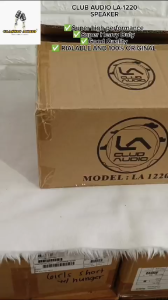 CLUB AUDIO LA-1220 SUBWOOFER NEW UPGRADED SUPER HEAVY DUTY CLASSIC AUDIO | (ORIGINAL)